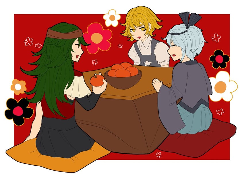 fujiwara no iyozane, taira no fumikado, and umatachi tsugumi (len'en) drawn by 1jumangoku