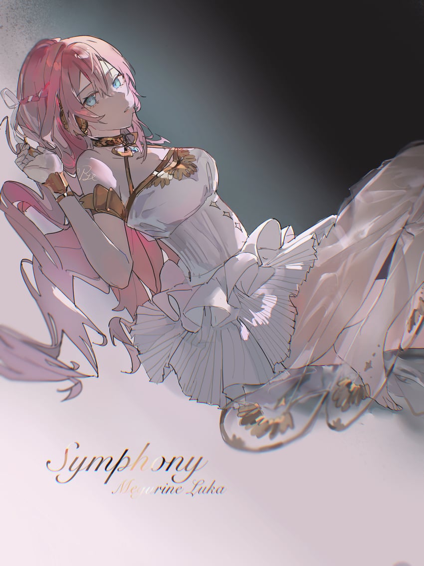 megurine luka (vocaloid and 1 more) drawn by pye_yyy