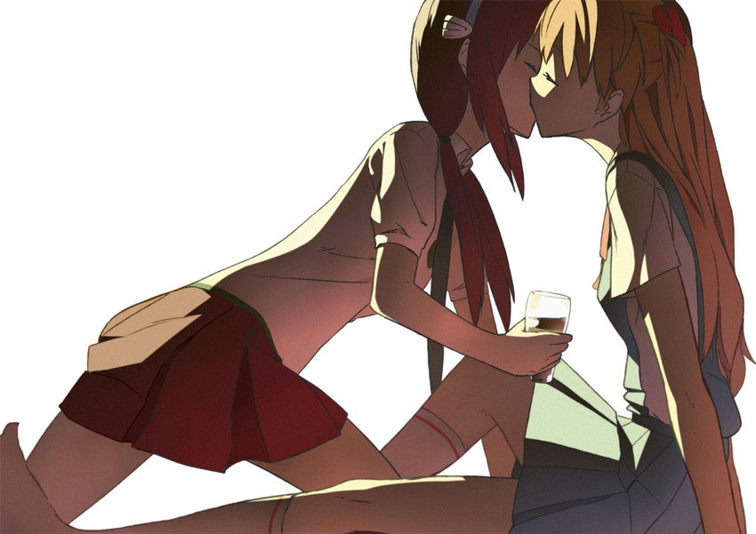 souryuu asuka langley and makinami mari illustrious (neon genesis evangelion and 2 more) drawn by nakamura_(marakimi)
