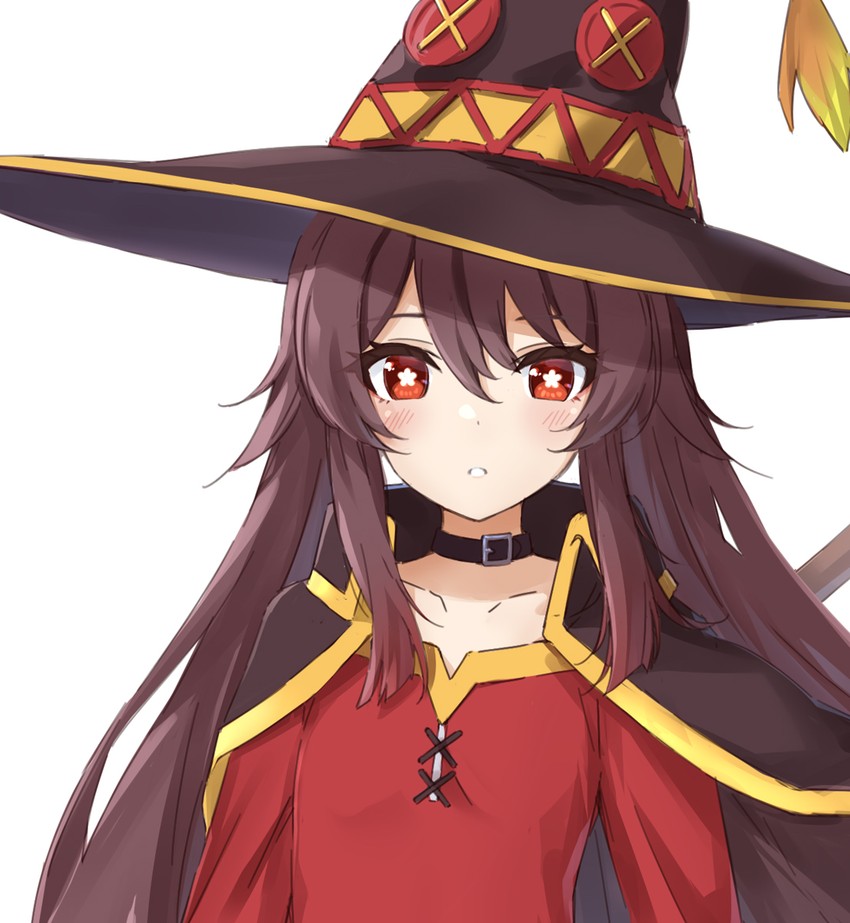 hu tao and megumin (genshin impact and 1 more) drawn by suke_(momijigari)