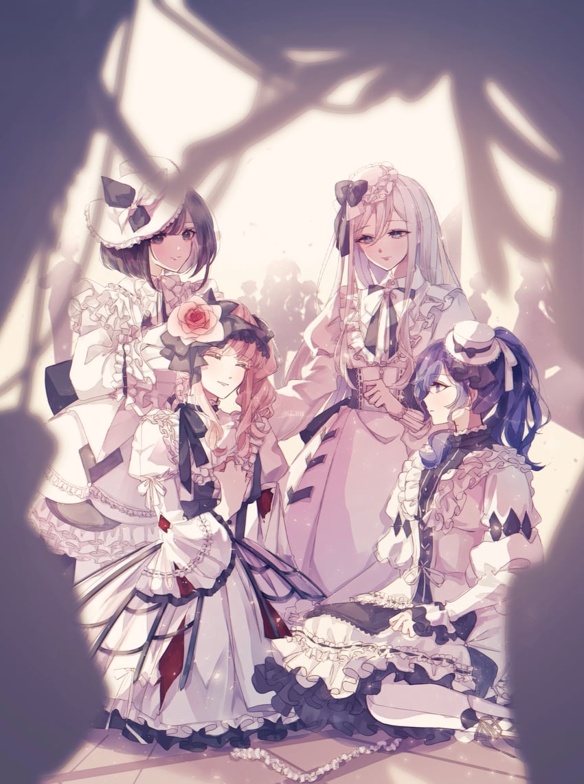 hatsune miku, kagamine rin, kagamine len, megurine luka, kaito, and 11 more (vocaloid and 1 more) drawn by saku8587