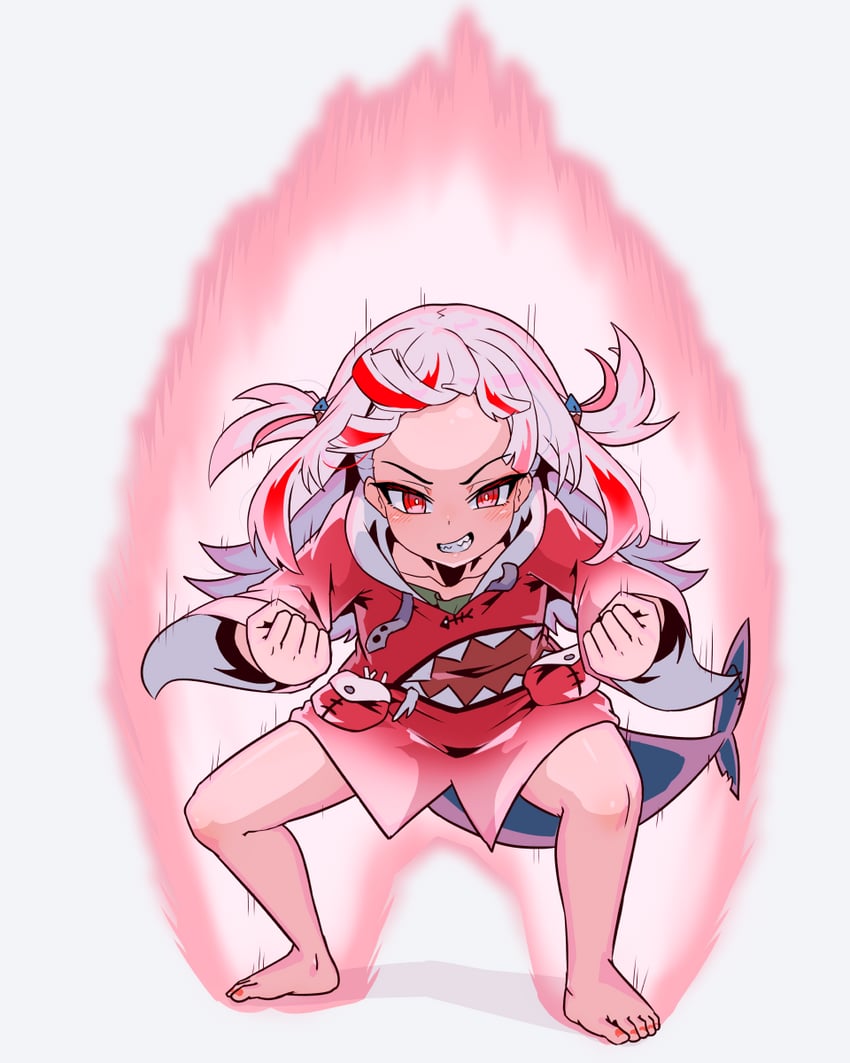 gawr gura (hololive and 3 more) drawn by moral_cacoethes