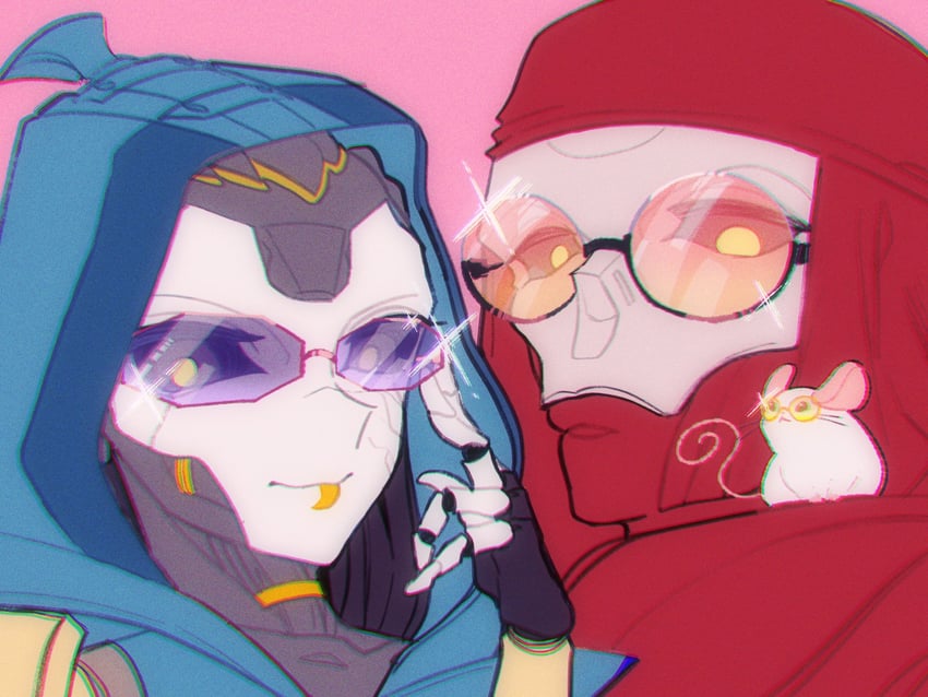 ash, revenant, classic revenant, and ash's rat (apex legends) drawn by abyuramu_yukidaruma