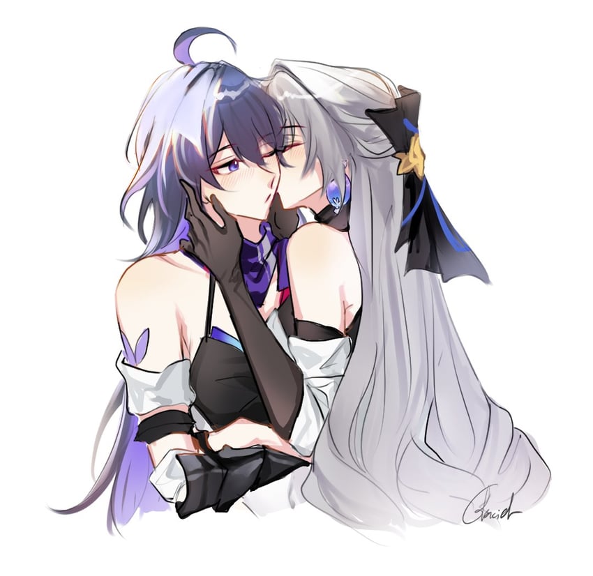 bronya rand and seele (honkai and 1 more) drawn by glaciel