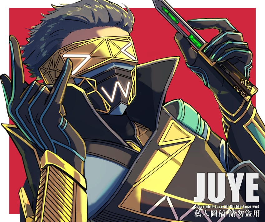 octane and fast fashion octane (apex legends) drawn by xiaoye_ju_er