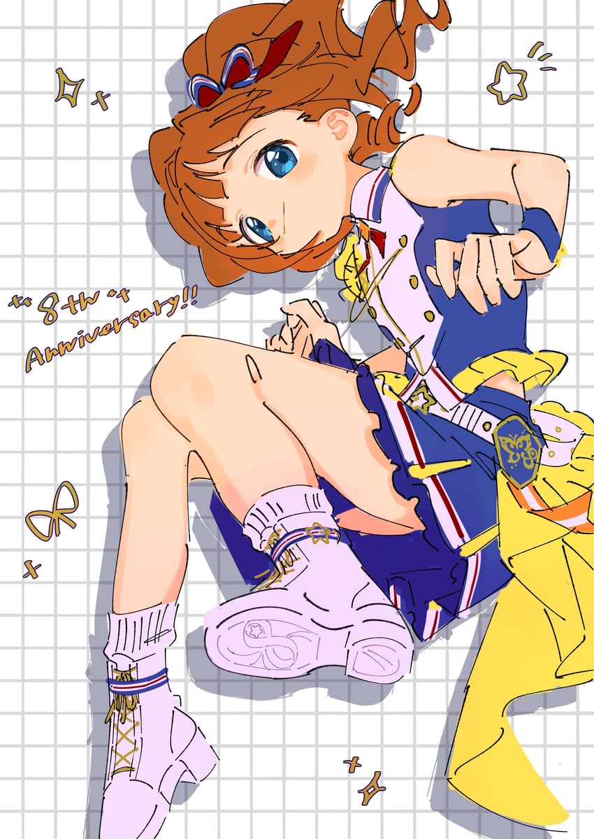 takatsuki yayoi (idolmaster and 2 more) drawn by kazari_(user_fzax7722)