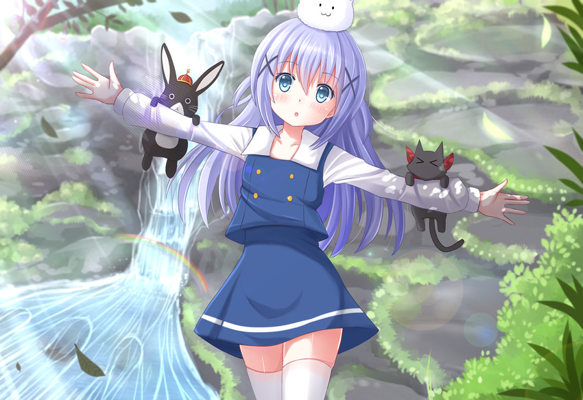 kafuu chino, tippy, anko, and sakamoto (gochuumon wa usagi desu ka? and 1 more) drawn by kazenokaze