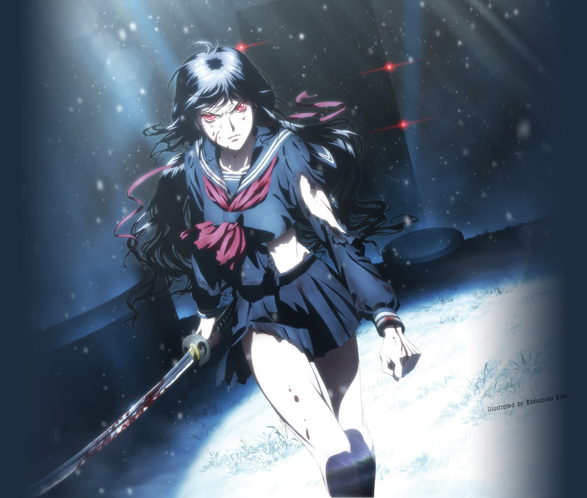 kisaragi saya (blood-c and 1 more) drawn by kise_kazuchika