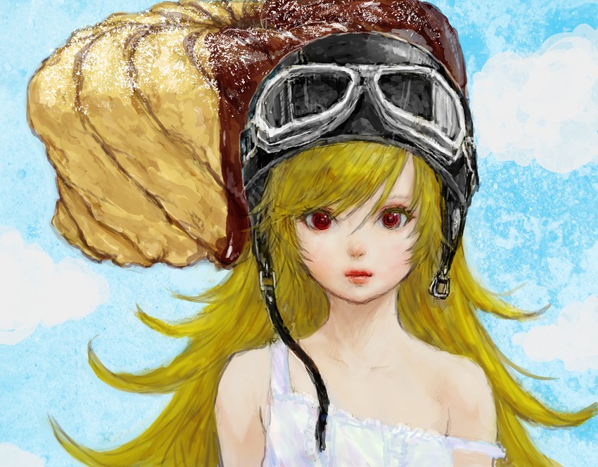 oshino shinobu (monogatari and 1 more) drawn by ponsuke_(pon00000)
