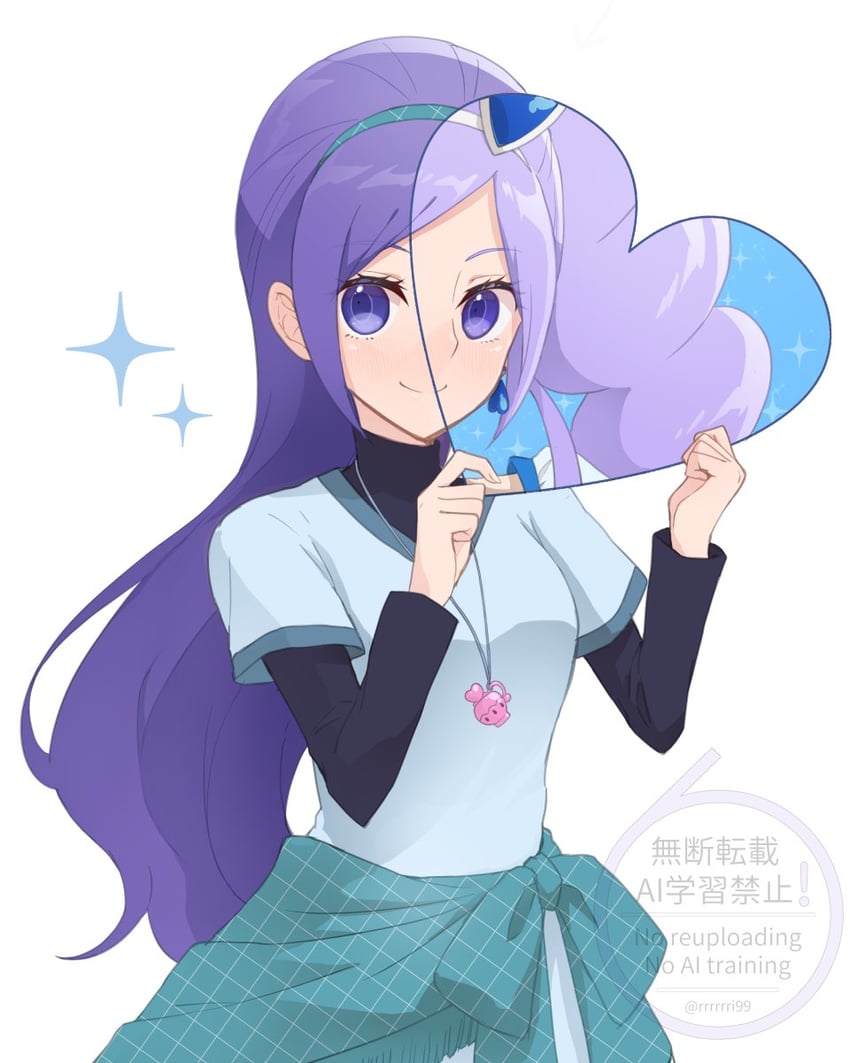 aono miki and cure berry (precure and 1 more) drawn by hagihara_riku
