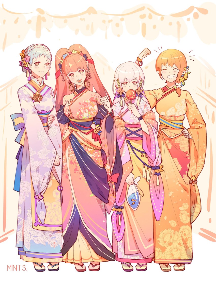 hilda valentine goneril, lysithea von ordelia, marianne von edmund, and leonie pinelli (fire emblem and 1 more) drawn by redricewine