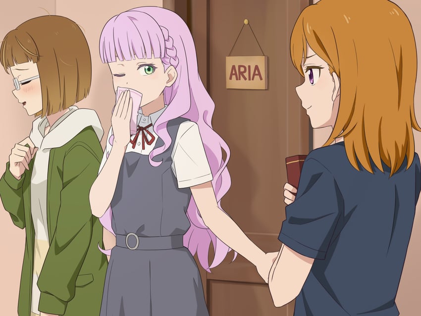 shibuya kanon, wien margarete, and shibuya aria (love live! and 1 more) drawn by laofuzi_dai_bansho