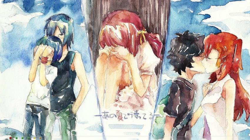 tanigawa kanna, takatsuki ichika, kitahara mio, kirishima kaito, and ishigaki tetsurou (ano natsu de matteru)