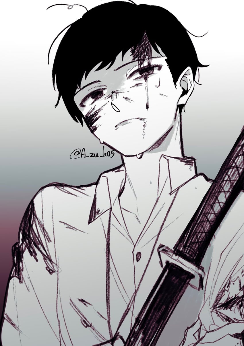 kouji tagawa (world of horror) drawn by a_zu_k05