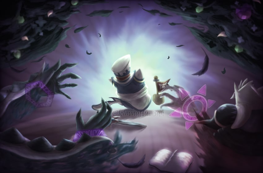 magolor, traitor magolor, magolor soul, and manager magolor (kirby and 1 more) drawn by kminatsu_(ycvg2887)