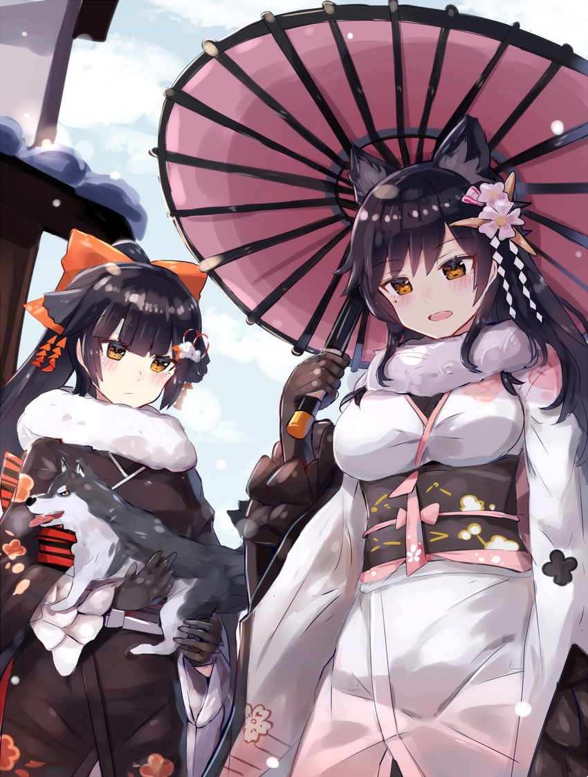 atago and takao (azur lane) drawn by nonon_(xenonbot)