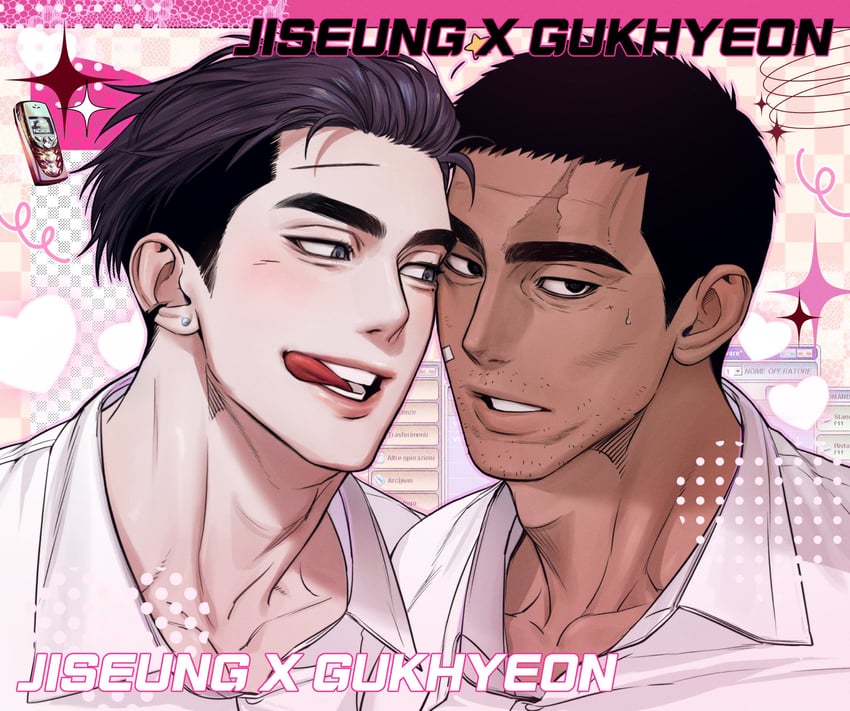 jiseung and gukhyeon (original) drawn by gimgyeon_(dog_0987)