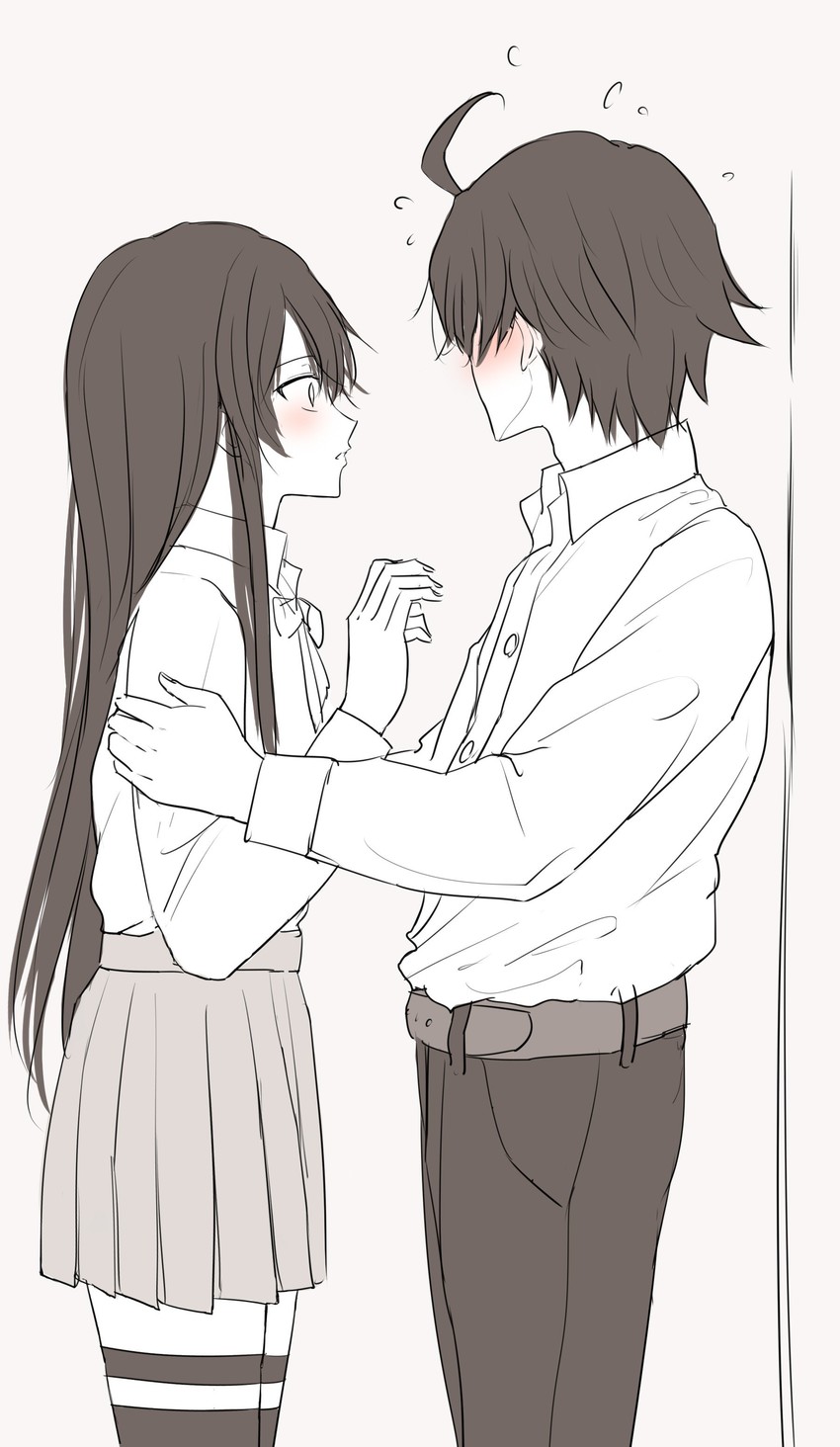 yukinoshita yukino and hikigaya hachiman (yahari ore no seishun lovecome wa machigatteiru.) drawn by ponpon_(ponpon62126)