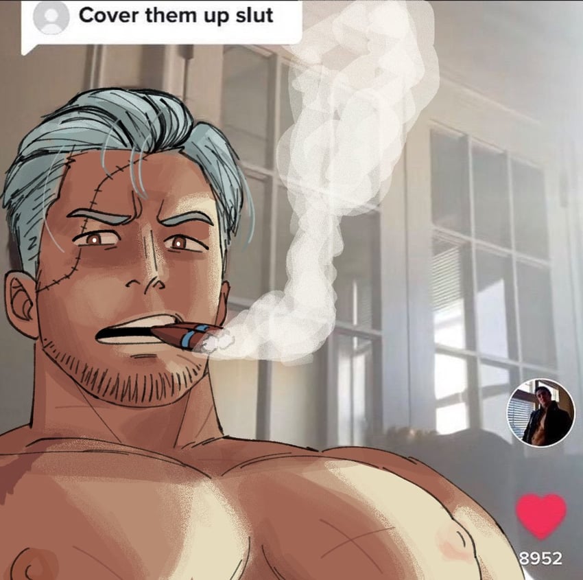 smoker (one piece and 1 more) drawn by smokussy