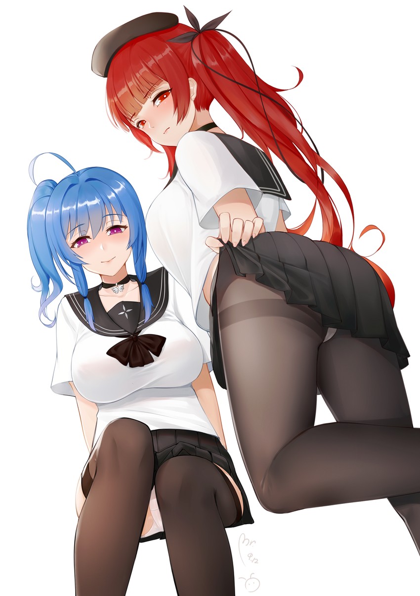 st. louis and honolulu (azur lane) drawn by yueguang_zhanglang