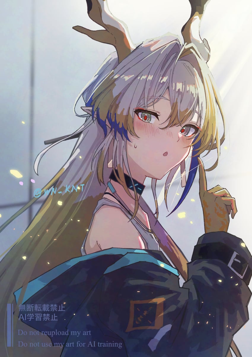 doctor and shu (arknights) drawn by wn_(wani-noko)