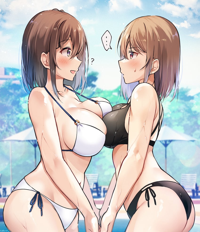 hawawa-chan and hawawa-chan's sister (original) drawn by sirokuma_shake