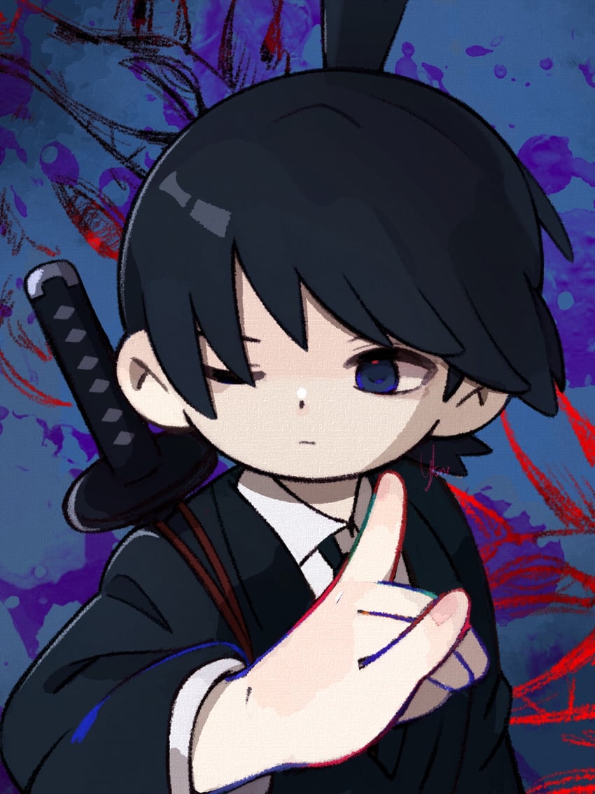 hayakawa aki and fox devil (chainsaw man) drawn by yknsugar