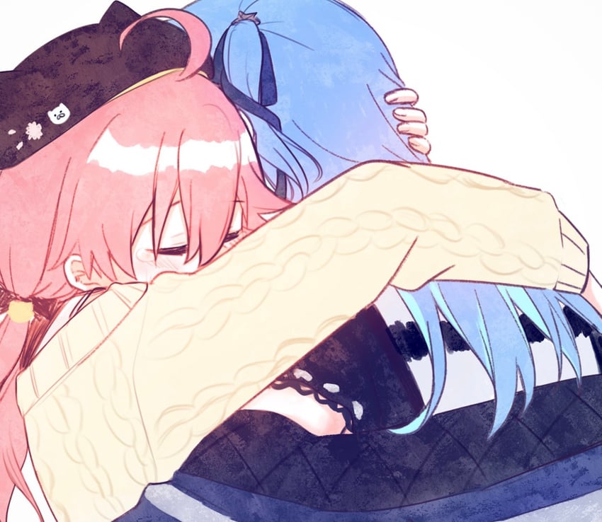 hoshimachi suisei, sakura miko, and 35p (hololive) drawn by yumi5469