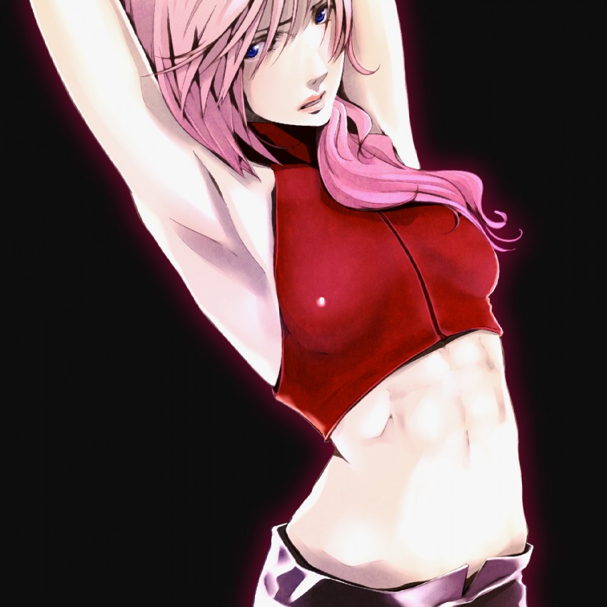 lightning farron (final fantasy and 1 more) drawn by gassun