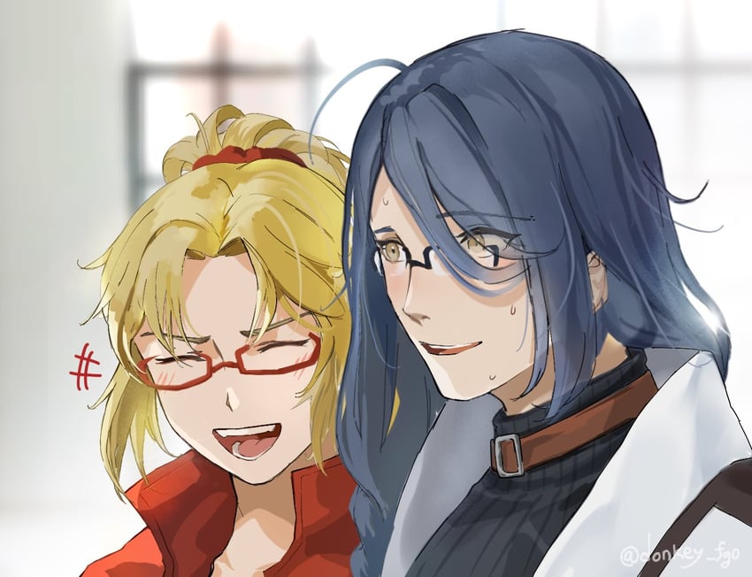mordred and paracelsus von hohenheim (fate and 1 more) drawn by donkey_fgo