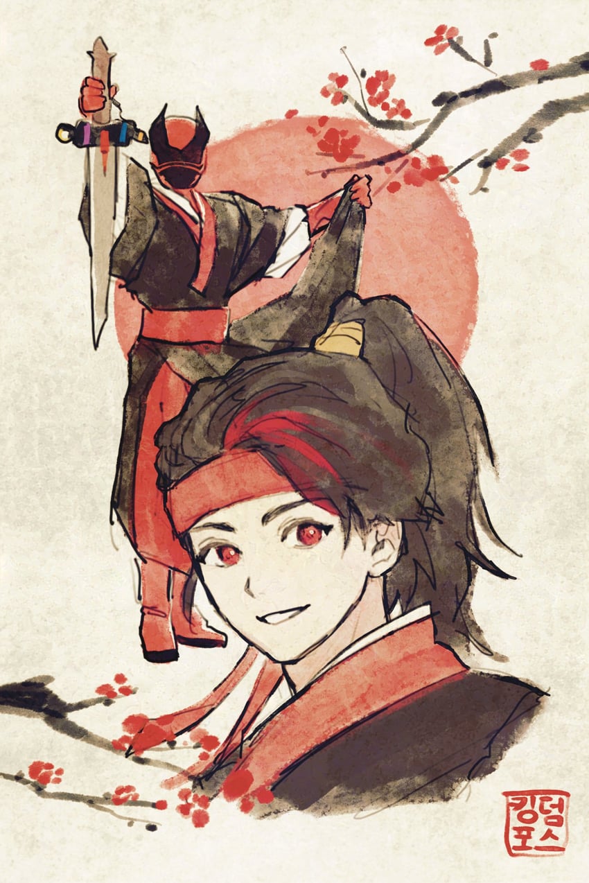 gira husty and kuwagata ohger (super sentai and 1 more) drawn by oresanjyo