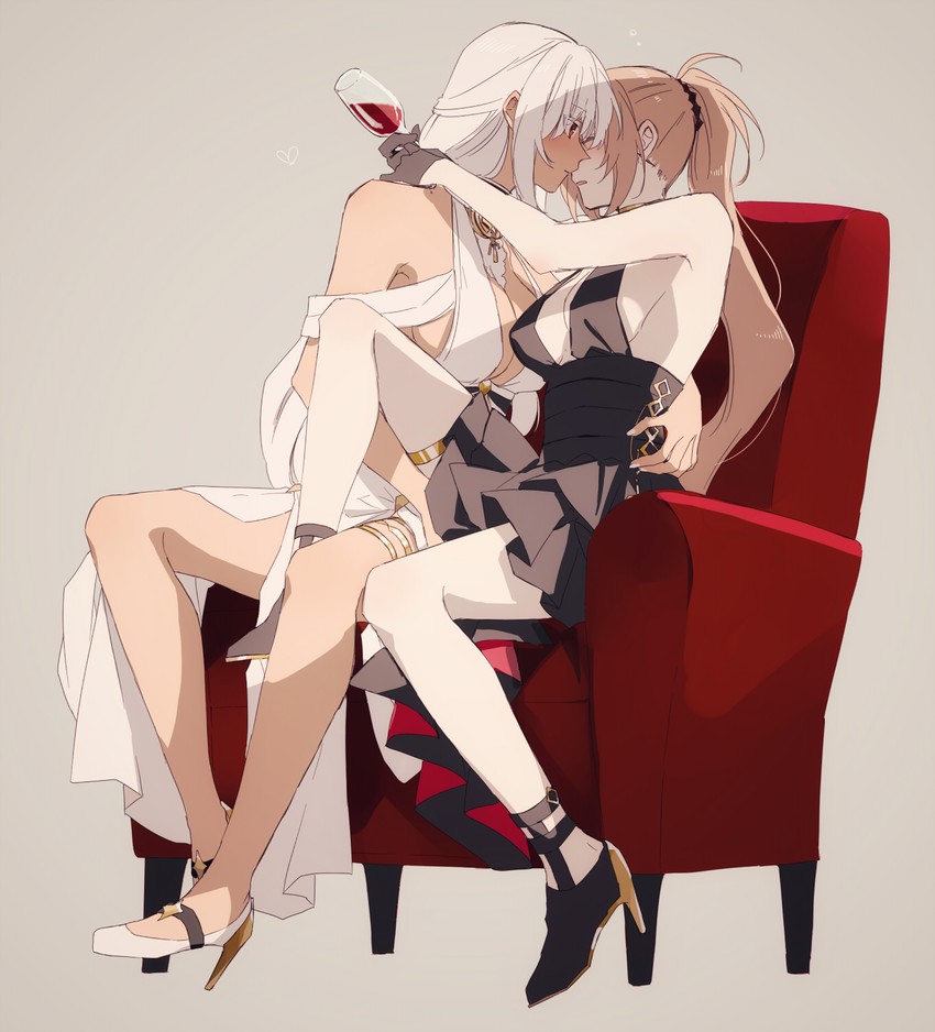 jean bart and massachusetts (azur lane) drawn by amazuki_jou