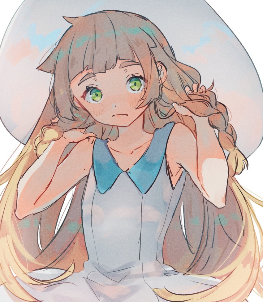lillie (pokemon and 1 more) drawn by nakaba_(mode)