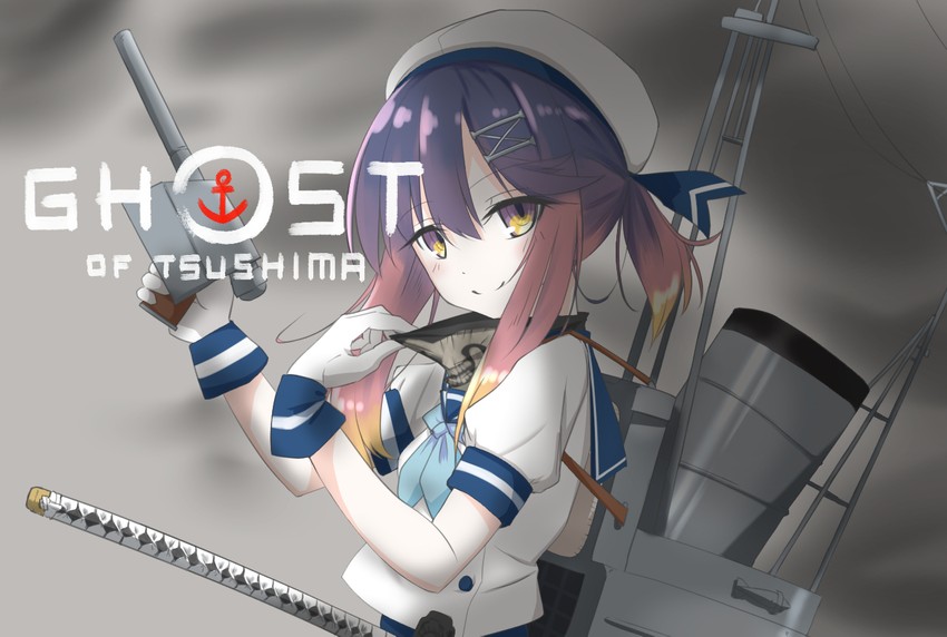 tsushima (kantai collection and 1 more) drawn by shiba_(zudha)