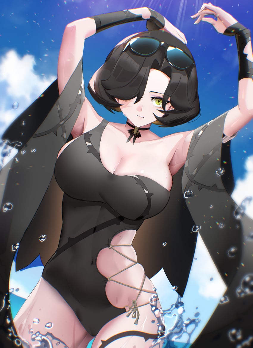 rozzi (black survival and 1 more) drawn by erinaka0413