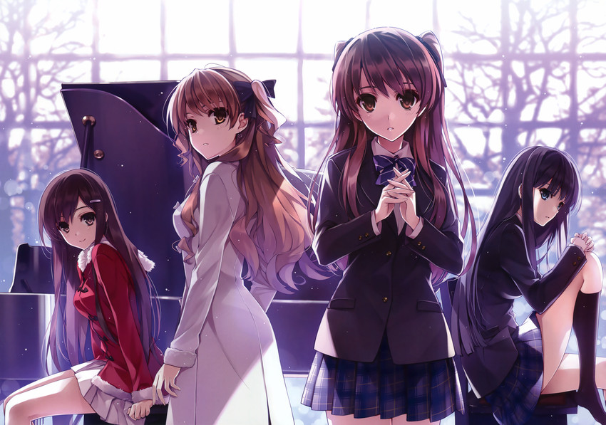 touma kazusa, ogiso setsuna, ogata rina, and morikawa yuki (white album 2 and 1 more) drawn by kuroya_shinobu and misaki_kurehito