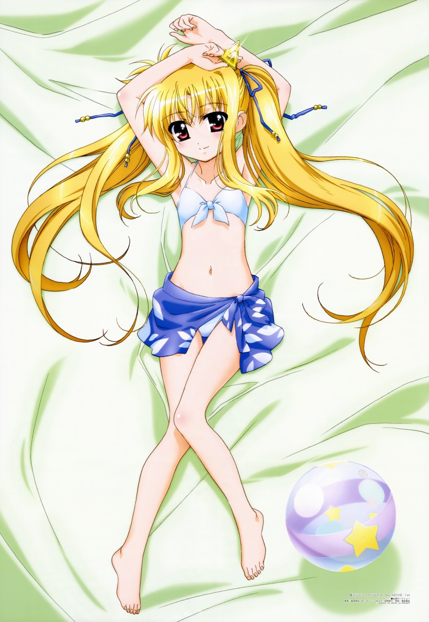fate testarossa and bardiche (lyrical nanoha and 3 more) drawn by okuda_yasuhiro