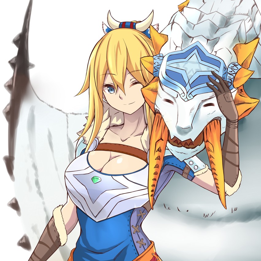 barioth and ayuria (monster hunter and 2 more) drawn by zone25388591