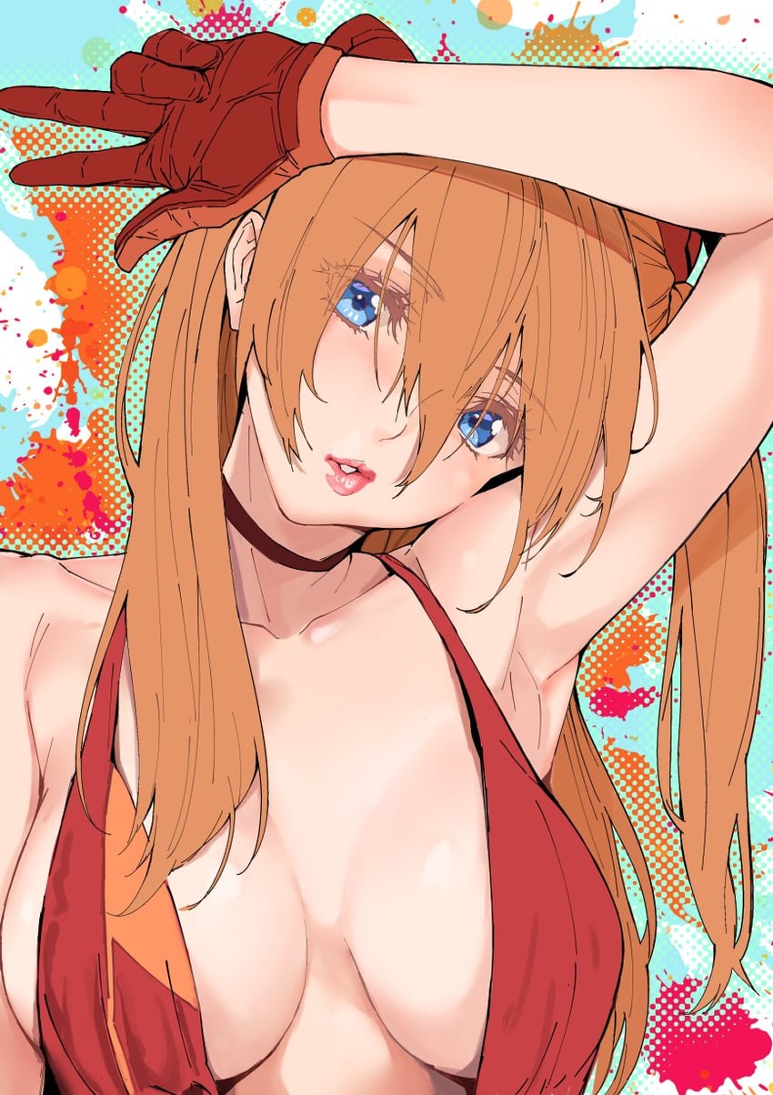 souryuu asuka langley (neon genesis evangelion) drawn by yamaishi_(mukoubuti)