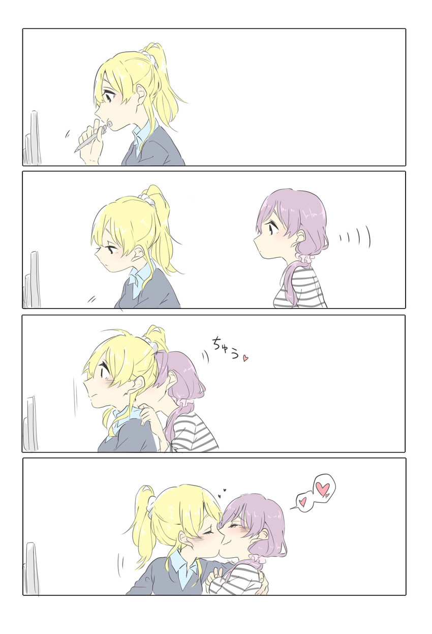 tojo nozomi and ayase eli (love live! and 1 more) drawn by kashikaze