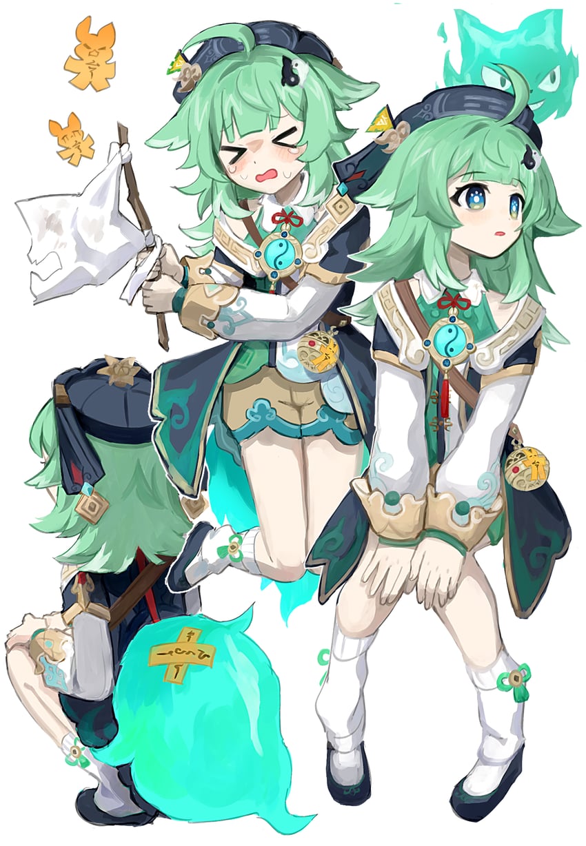 huohuo (honkai and 1 more) drawn by ro/ku