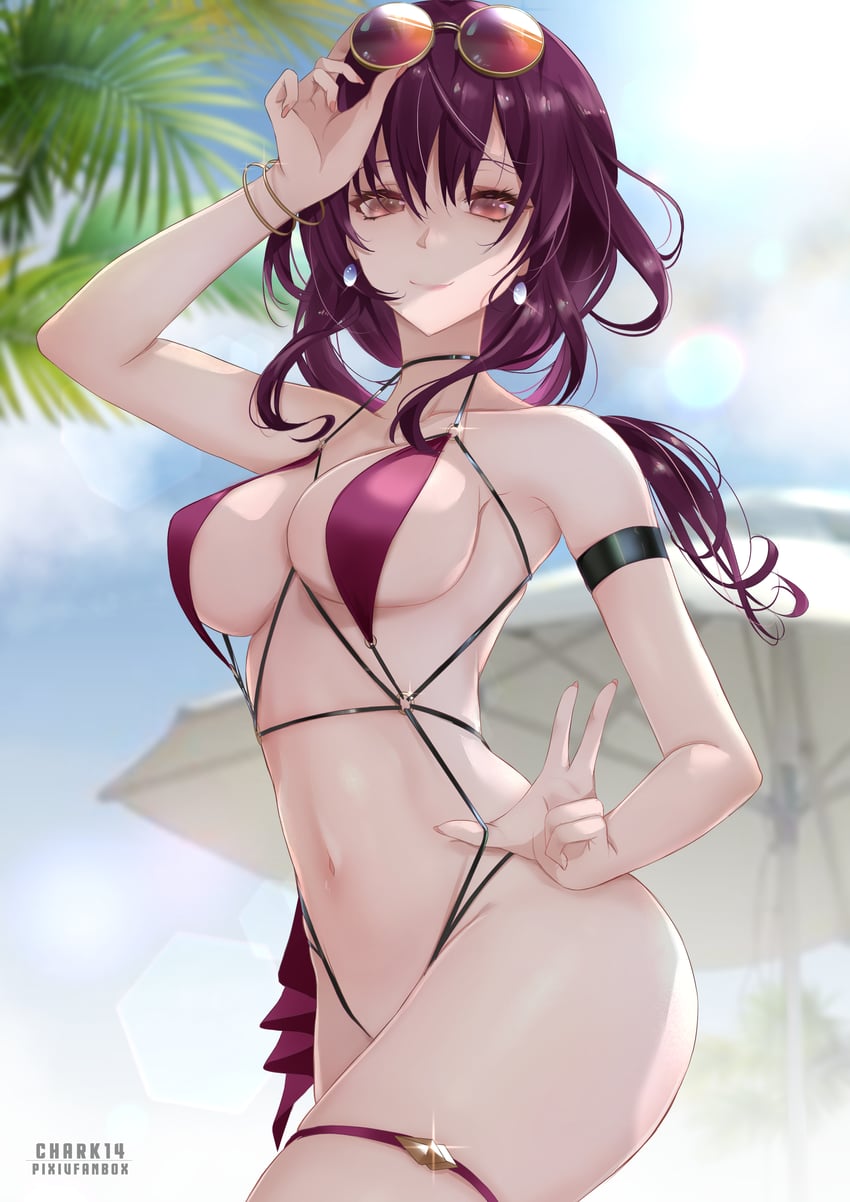 kafka (honkai and 1 more) drawn by chark14