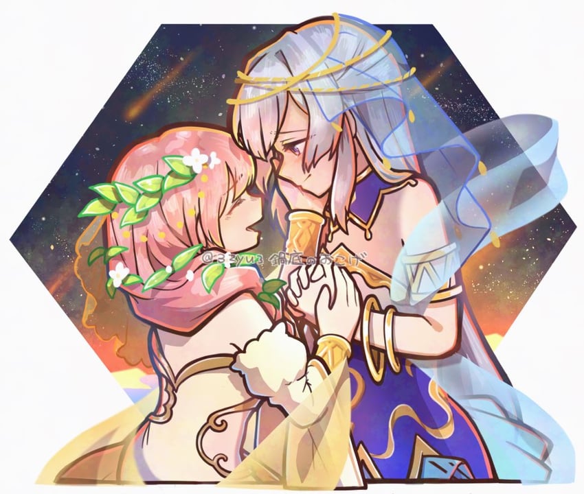 yukishiro akira and tsuruhime yachiyo (shoujo kageki revue starlight and 1 more) drawn by nabezoko_no_okoge