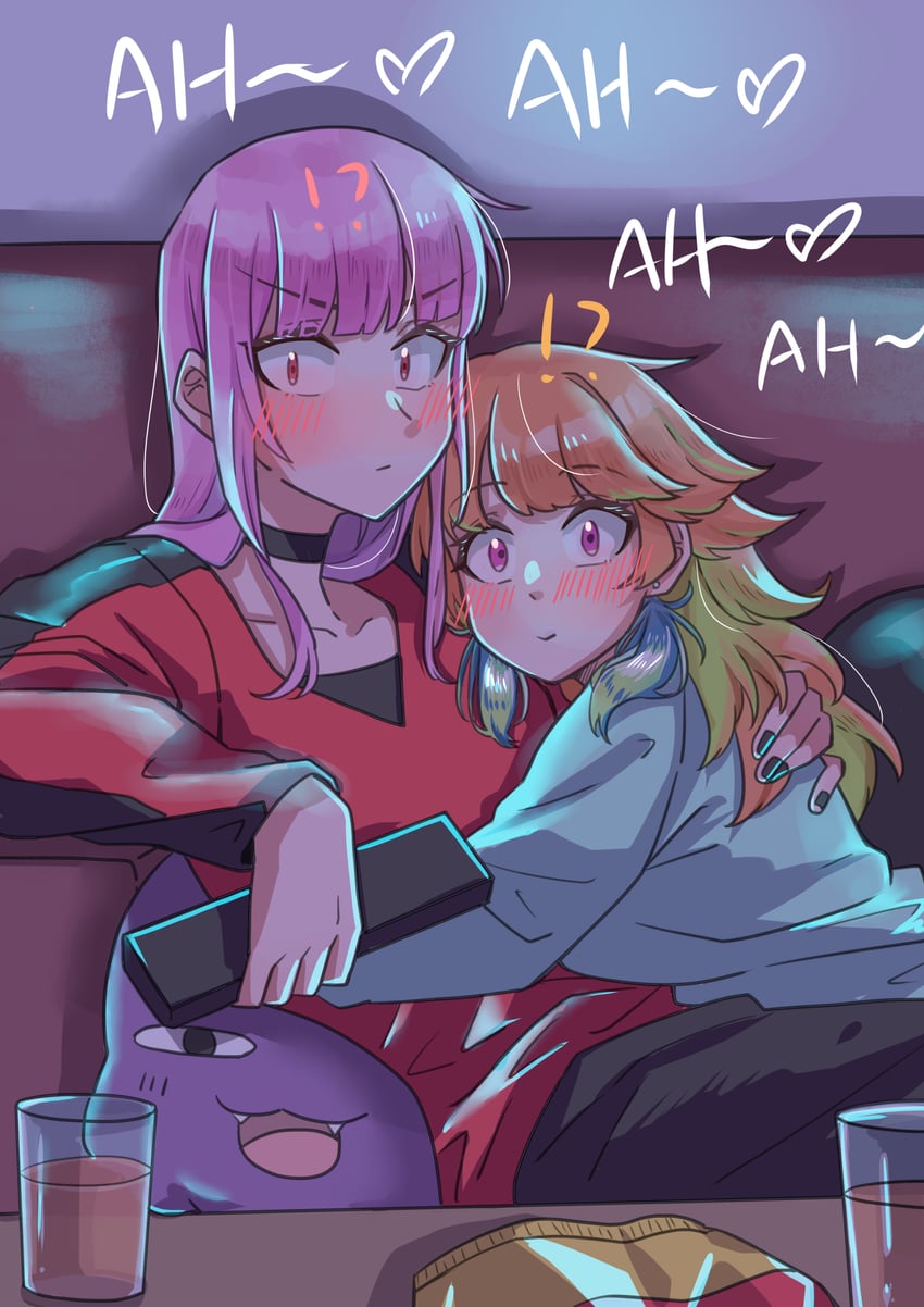 mori calliope and takanashi kiara (hololive and 1 more) drawn by xu_chin-wen