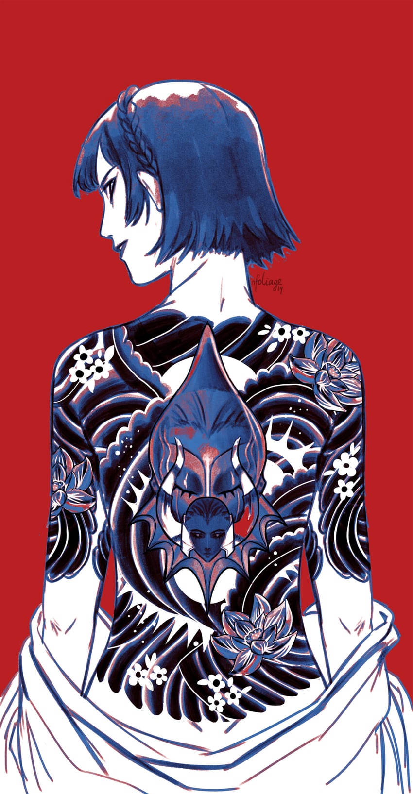 niijima makoto, joanna, and anat (persona and 1 more) drawn by nfoliage