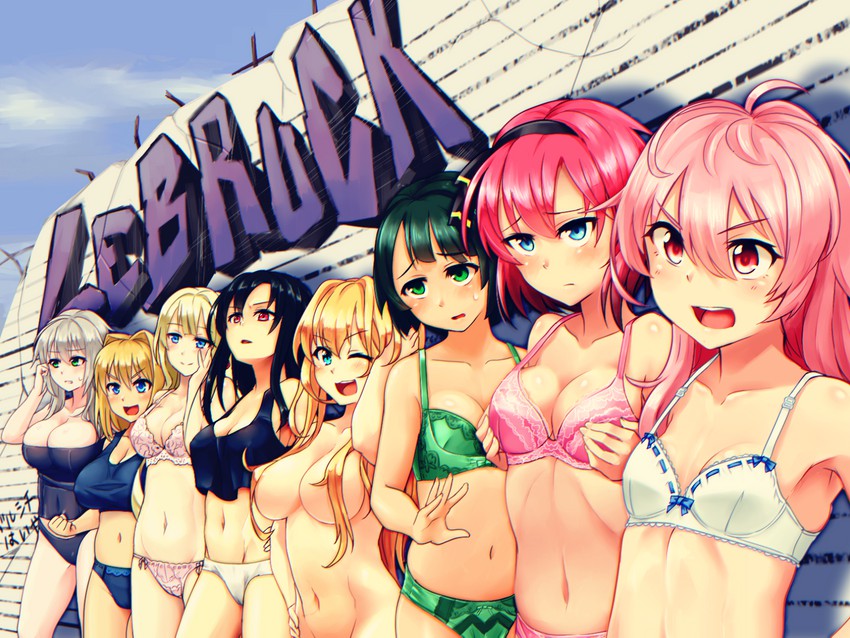 nora schneid, kuhl, lisel zweig, hanna fritz, laika volkova, and 3 more (cosmic break) drawn by ai_yori_akashi