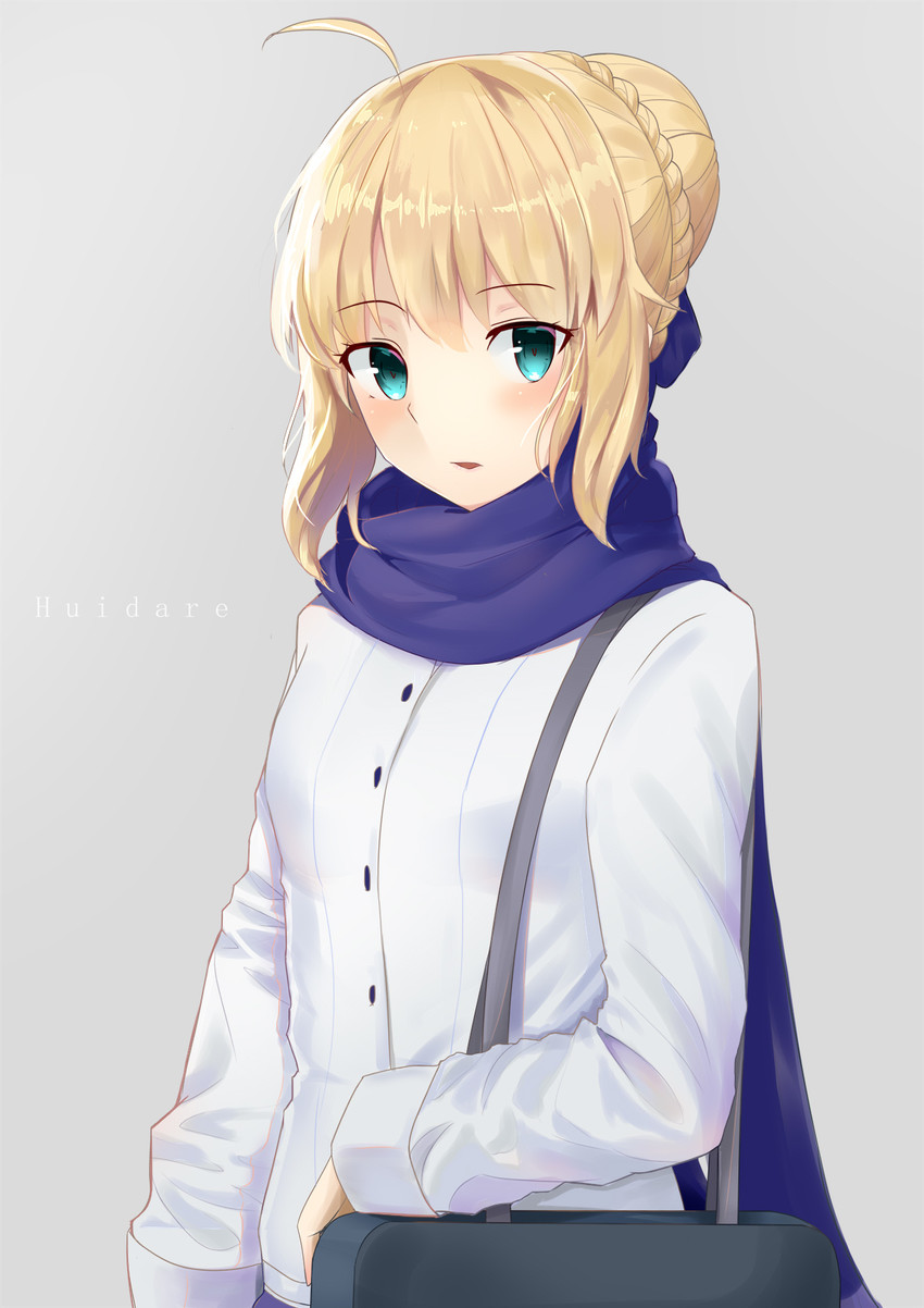 artoria pendragon and saber (fate and 1 more) drawn by huidare