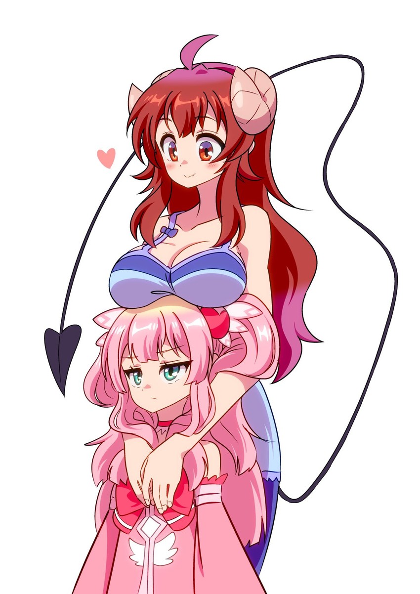 yoshida yuuko and chiyoda momo (machikado mazoku) drawn by hiroshix31