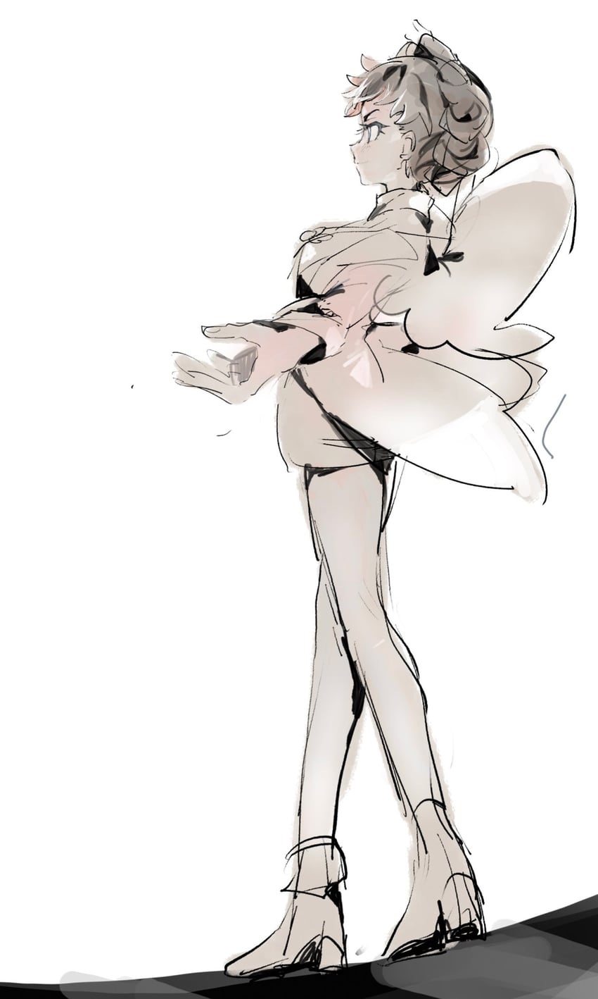 diantha (pokemon and 1 more) drawn by fukuzawa_(huku486)