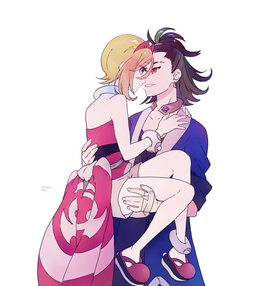 irida and adaman (pokemon and 1 more) drawn by cha_niao_(strxscs)